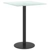 vidaXL Dessus de table blanc 30x30 cm 6 mm verre trempé design marbre
