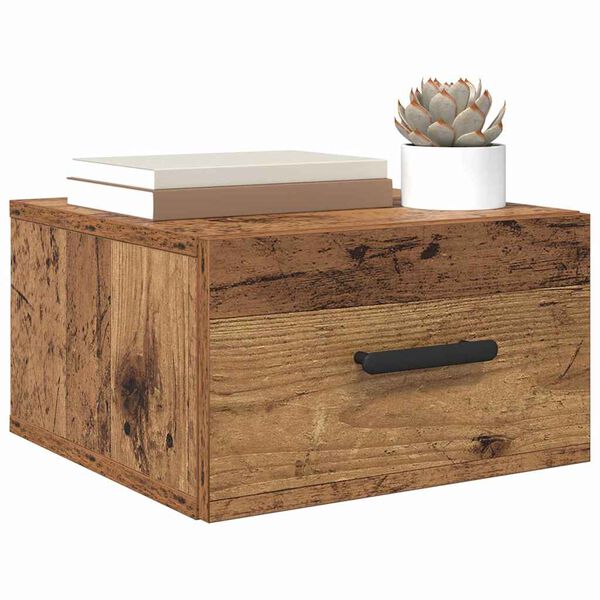 vidaXL Cabinet de chevet 2 pcs Bois ancien 35 x 35 x 20 cm