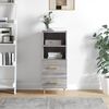 vidaXL Buffet Sonoma gris 34,5x34x90 cm Bois d'ing&eacute;nierie