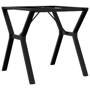 vidaXL Pieds de table &agrave; manger cadre en Y 70x70x73 cm acier