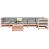 vidaXL Salon de jardin 7 pcs bois massif sapin de douglas