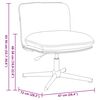 vidaXL Chaise pivotante de bureau Noir Tissu