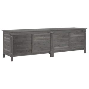 vidaXL Bo&icirc;te de rangement de jardin anthracite bois massif de sapin