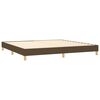 vidaXL Sommier à lattes de lit avec matelas Marron foncé 200x200 cm