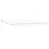 vidaXL Auvent R&eacute;tractable Blanc 400 &times; 300 cm Polyester et Aluminium