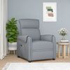 vidaXL Fauteuil de massage inclinable Gris clair Tissu