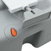 vidaXL Toilette de Camping Gris et blanc 41,5 x 36,5 x 37,5 cm