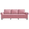 vidaXL Canap&eacute; &agrave; 3 places Rose 180 cm Velours