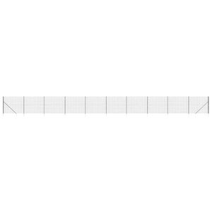 vidaXL Cl&ocirc;ture en treillis m&eacute;tallique et ancrage anthracite 1,6x25 m