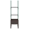 vidaXL Jardini&egrave;re avec treillis marron 40x40x142,5 cm PP