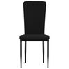 vidaXL Chaises &agrave; manger lot de 4 Noir Velours