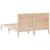 vidaXL Cadre de lit extra long sans matelas 140x210 cm bois massif