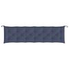 vidaXL Coussins de banc de jardin lot de 2 bleu marine 200x50x7 cm