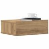 vidaXL Tables de chevet flottantes 2 pcs ch&ecirc;ne artisanal 40x32x15 cm