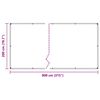 vidaXL Housse de protection plantes avec &oelig;illets 2x8 m poly&eacute;thyl&egrave;ne