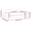 vidaXL Canap&eacute; pour enfants cr&egrave;me 90x53x30 cm similicuir