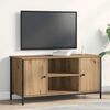 vidaXL Meuble TV ch&ecirc;ne artisanal 100 x 40 x 50 cm Bois d'ing&eacute;nierie