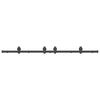 vidaXL Kit de quincaillerie de porte coulissante 183 cm Acier Noir