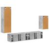 vidaXL Ensemble meuble TV 4 pcs Gris b&eacute;ton Bois d'ing&eacute;nierie