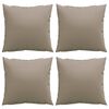 vidaXL Coussins d&eacute;coratifs lot de 4 taupe 40x40 cm Tissu