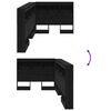 vidaXL T&ecirc;te de lit de rangement Ch&ecirc;ne noir 100 cm Bois d'ing&eacute;nierie
