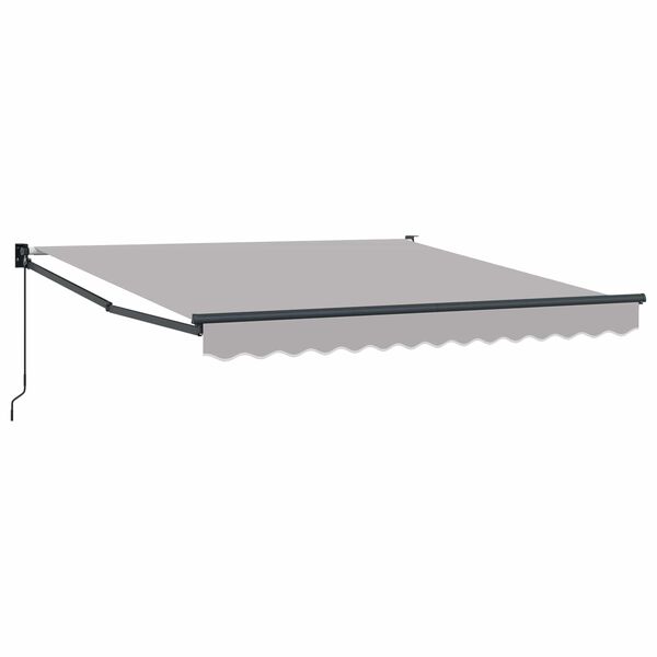vidaXL Auvent Gris clair 300 x 250 cm Polyester