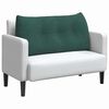 vidaXL Coussin de Dos Vert fonc&eacute; 100 x 24 x 50 cm Velours