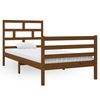 vidaXL Cadre de lit sans matelas Marron miel Bois massif 90x200 cm