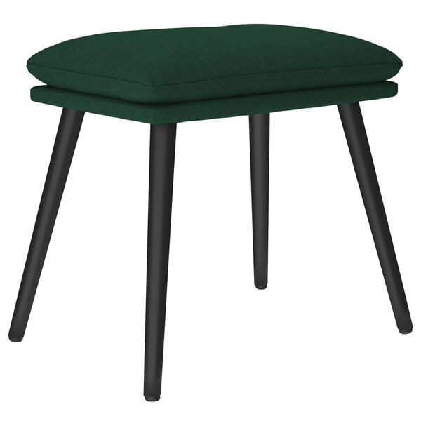 vidaXL Repose-pied Vert fonc&eacute; 45x29,5x35 cm Tissu