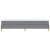vidaXL Lit &agrave; ressorts avec matelas Gris clair 100 x 200 cm tissu
