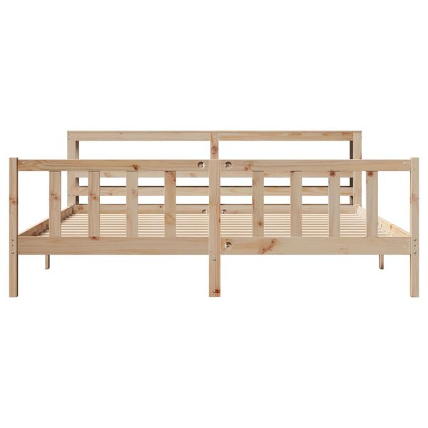 vidaXL Cadre de lit sans matelas 180x200 cm bois massif de pin