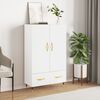 vidaXL Buffet haut blanc 69,5x31x115 cm bois d'ing&eacute;nierie