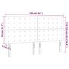 vidaXL T&ecirc;te de lit Cappuccino 160x5x118/128 cm Similicuir
