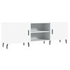 vidaXL Meuble TV blanc 150x30x50 cm bois d'ing&eacute;nierie