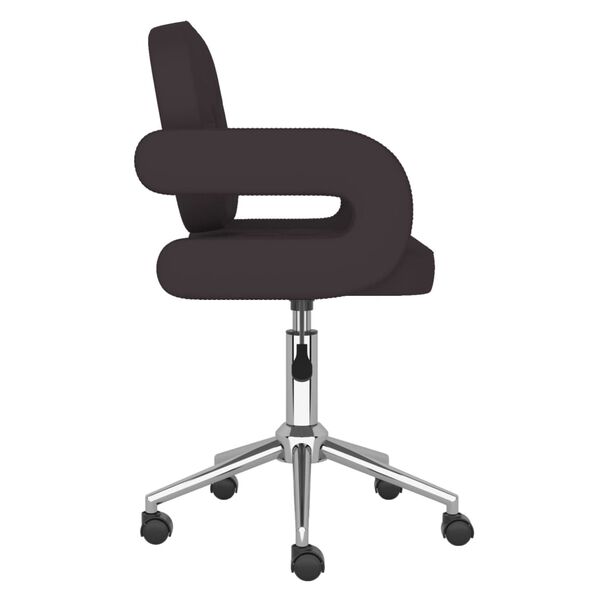 vidaXL Chaises &agrave; manger pivotantes lot de 4 noir similicuir