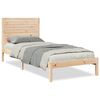 vidaXL Cadre de lit extra long sans matelas 100x210 cm bois massif