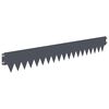 vidaXL Bordure de Pelouse 20 pc 103 x 15 cm Acier Anthracite