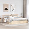 vidaXL Cadre de lit avec t&ecirc;te de lit 180x200 cm bois de pin massif