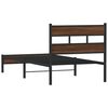 vidaXL Cadre de lit sans matelas ch&ecirc;ne marron 100x200 cm