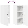 vidaXL Armoire de cuisine avec &eacute;tag&egrave;re Blanc brillant 30 x 31 x 80 cm