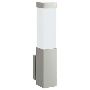vidaXL Applique Murale Ext&eacute;rieure Argent&eacute; 10.5 x 6 x 33 cm