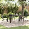 vidaXL Ensemble de salle &agrave; manger pour jardin 5 pcs Anthracite