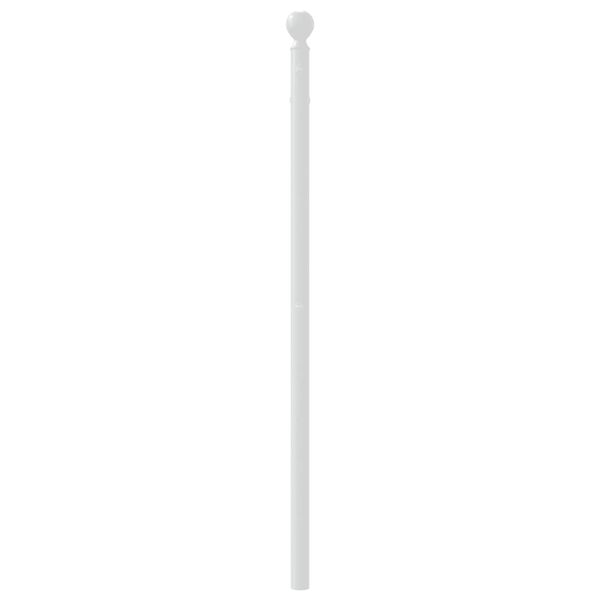 vidaXL T&ecirc;te de lit m&eacute;tal blanc 90 cm