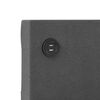 vidaXL Lit avec &eacute;clairage USB Gris fonc&eacute; Tissu 90x200 cm