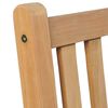 vidaXL Chaises de jardin lot de 2 avec coussins bordeaux Teck massif