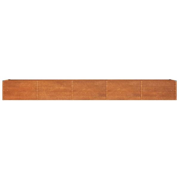 vidaXL Lit sur&eacute;lev&eacute; de jardin rouill&eacute; 400x80x45 cm acier corten
