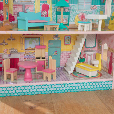 KidKraft Maison de poupées à 3 étages Abbey Manor 60,58x32,77x71,76 cm