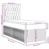 vidaXL Sommier &agrave; lattes de lit avec matelas Marron fonc&eacute; 90x200 cm