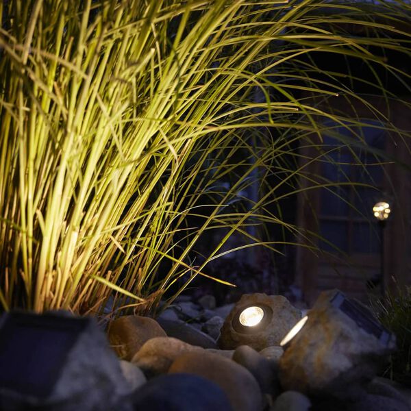 Luxform Lampe de jardin LED solaire intelligente hybride Nebraska