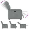 vidaXL Fauteuil inclinable Gris clair Tissu